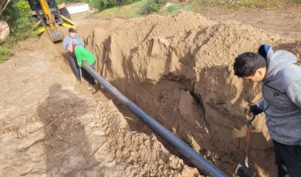 AVANZA LA RED DE AGUA EN LAS LOCALIDADES DEL SUR